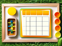 育儿成长户外玩法对照表模板